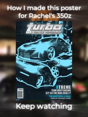 Bringing the legendary Nissan 350Z from NFS Underground 2 to a POSTER Design 🎨🔥 #nfsunderground2 #posterdesign #cardesign #photoshop #carcommunity #carculture #jdm #jdmcarsoftiktok #designer #posterdesign #art #graphicdesign #design #designer