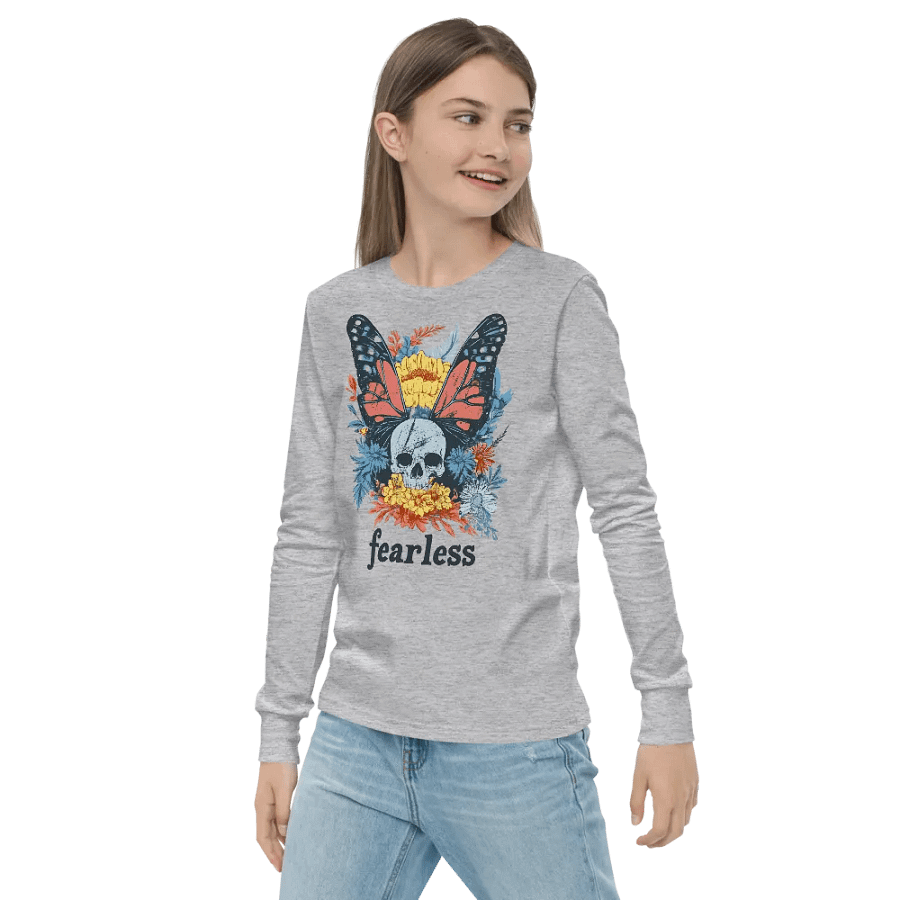 Fearless Long Sleeve Youth T-shirt product image (16)