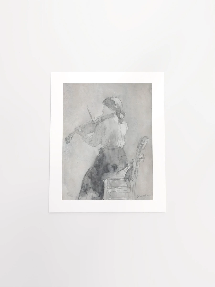 Young Woman Playing A Violin by Gwen John (c. 1897) - Print product image (4)