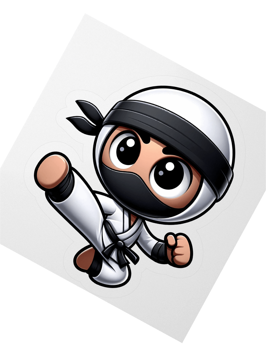 Cute Ninja Sticker v2 product image (4)