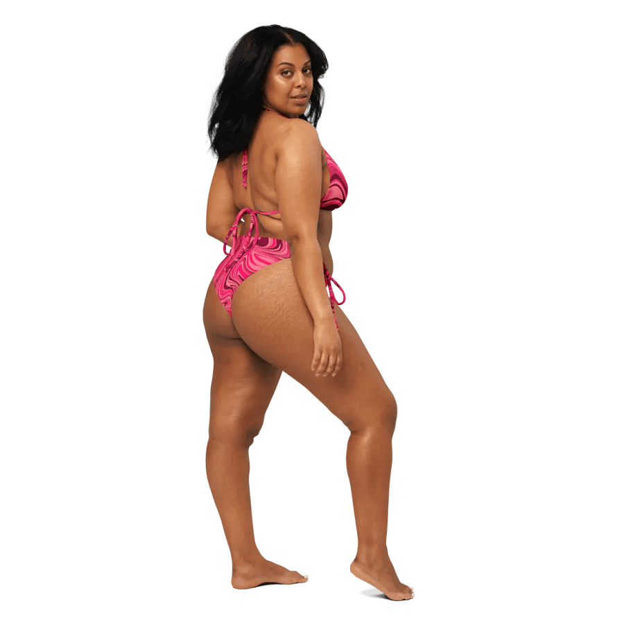 Bikini Set - Shades of Magenta Pink Digital Fluid Art product image (12)
