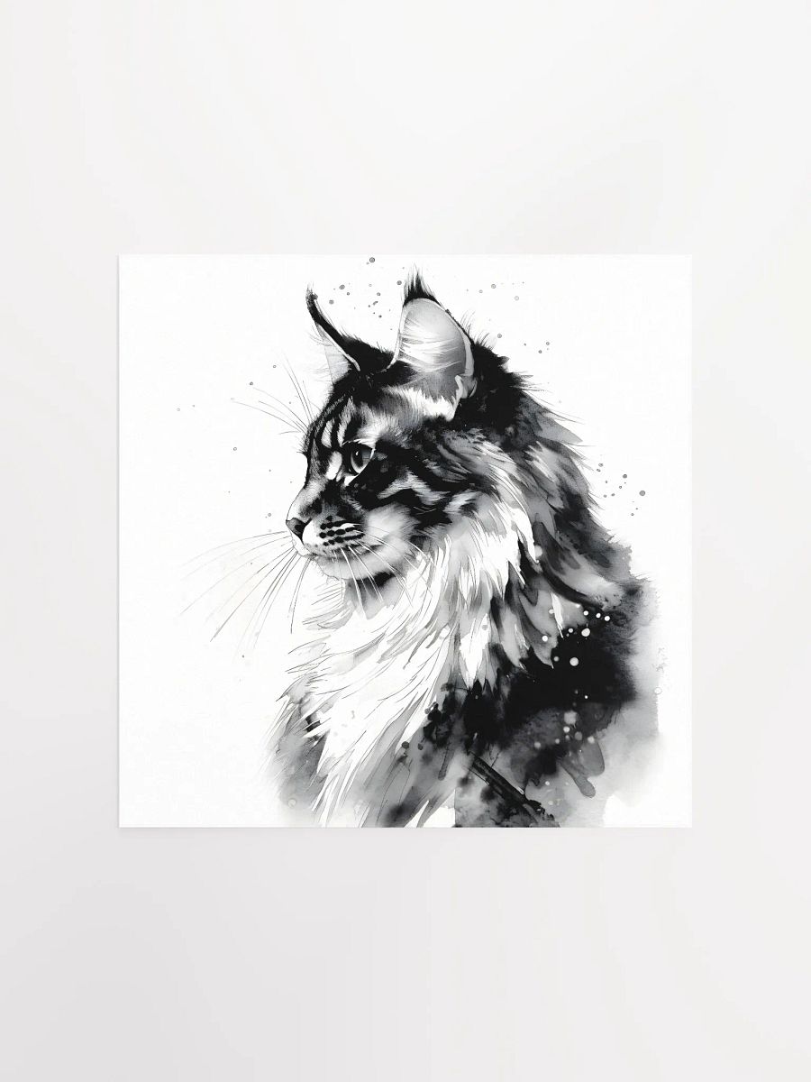 Maine Coon Cat Portrait Print product image (1)