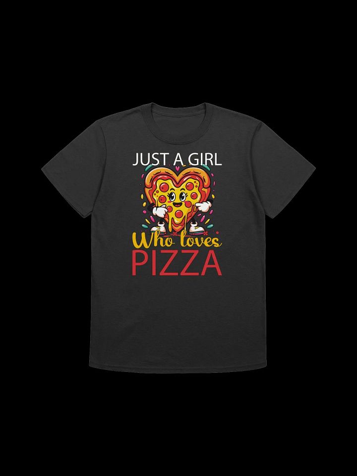 Food Lover-Just a Girl Who Loves Pizza-Cute Pizza T-Shirt product image (1)