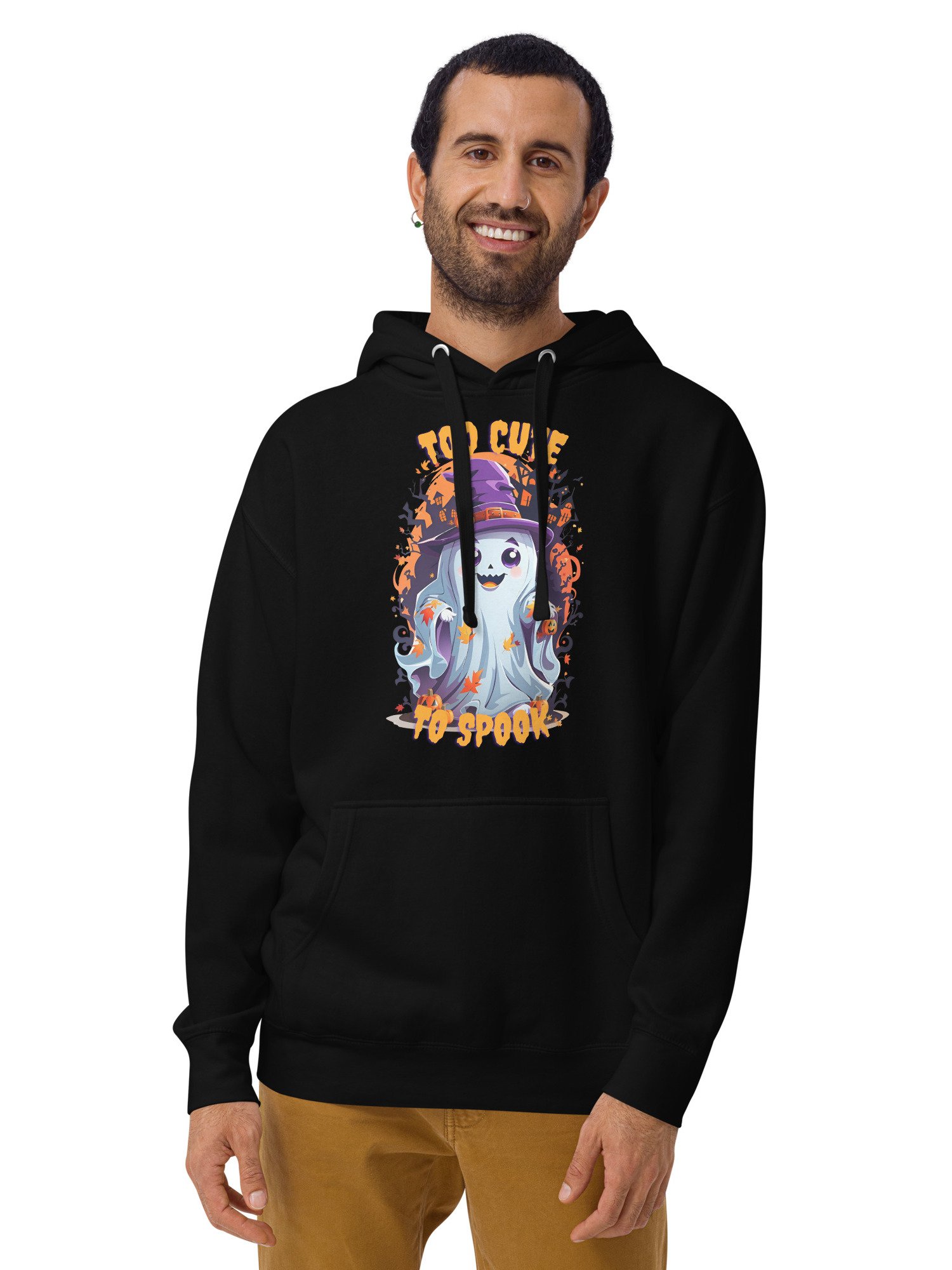 Cute Ghost Halloween Hoodie | Too Cute to Spook product image (1)