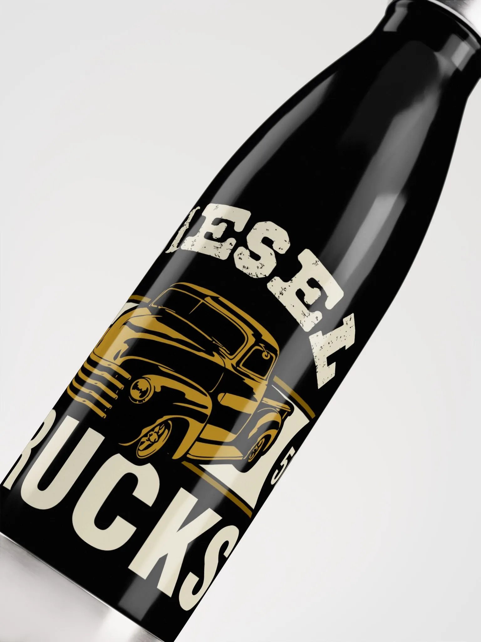 Retro Diesel Trucks Stainless Steel Water Bottle product image (5)