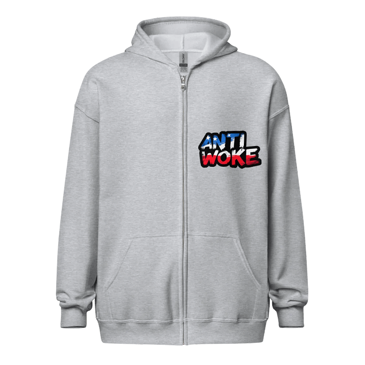 Zip Hoodie: Anti Woke product image (9)