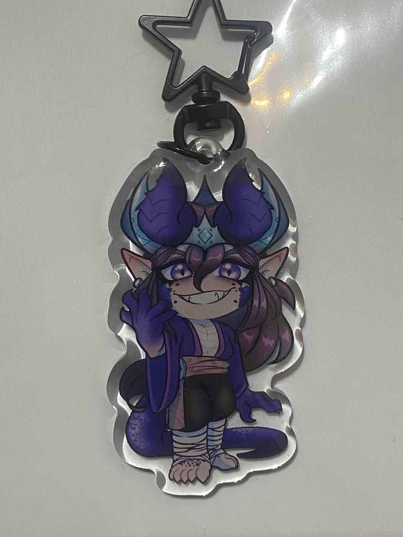 King Veiles Acrylic Keychain