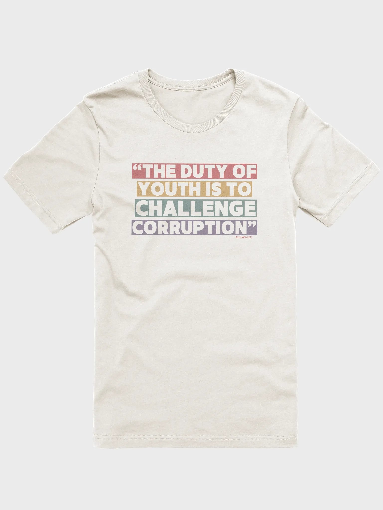 The Duty of Youth is to Challenge Corruption Quote T-Shirt - Being Liberal product image (3)