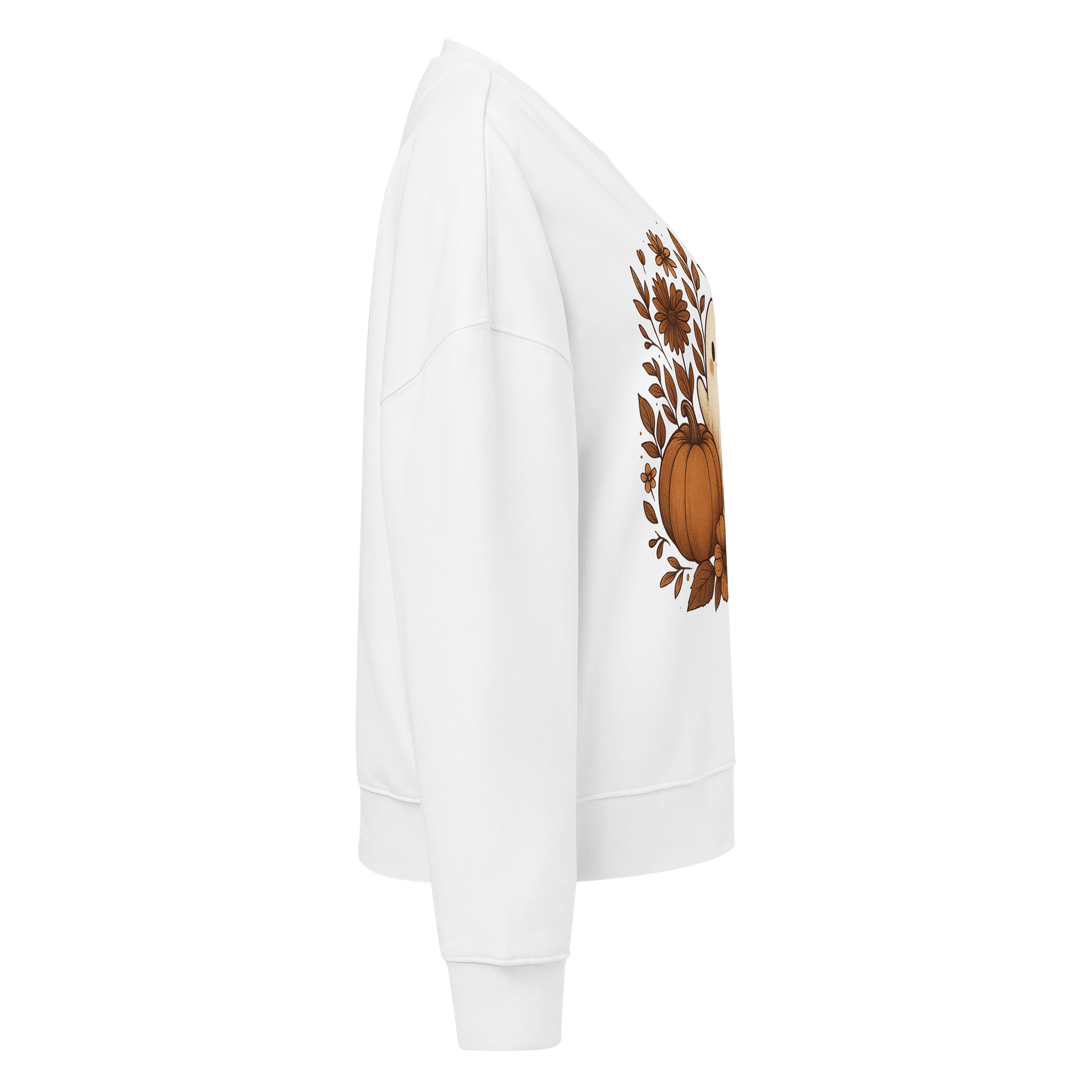 Cozy Autumn Ghost Organic Sweatshirt product image (4)