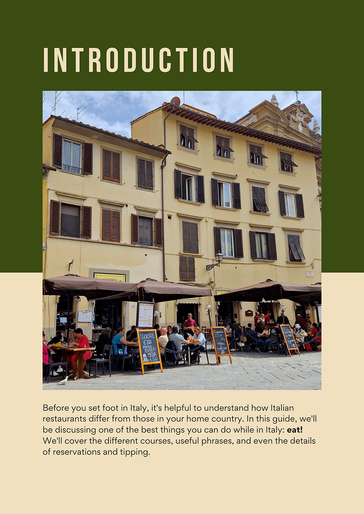 Dining in Italy - An Explainer Guide product image (2)