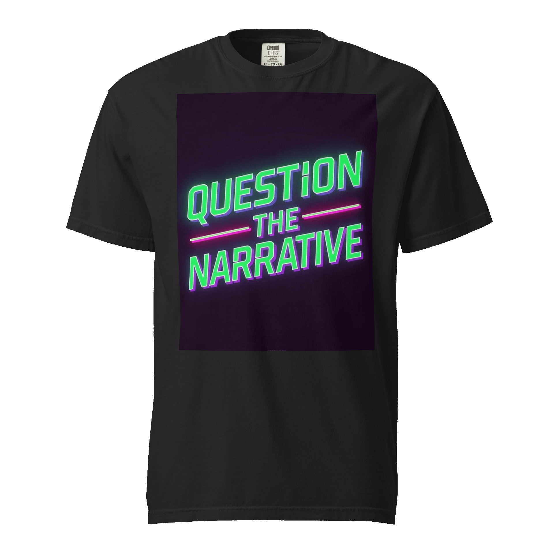 Question the Narrative Heavyweight T-Shirt product image (1)