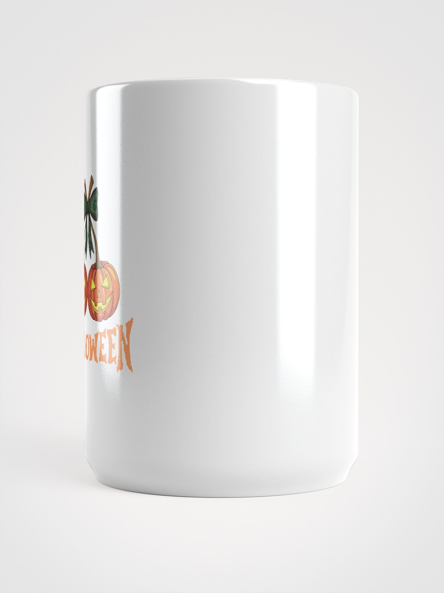 "Halloween Pumpkin Coffee Mug – Spooky Twin Jack-O’-Lantern Cup" product image (6)