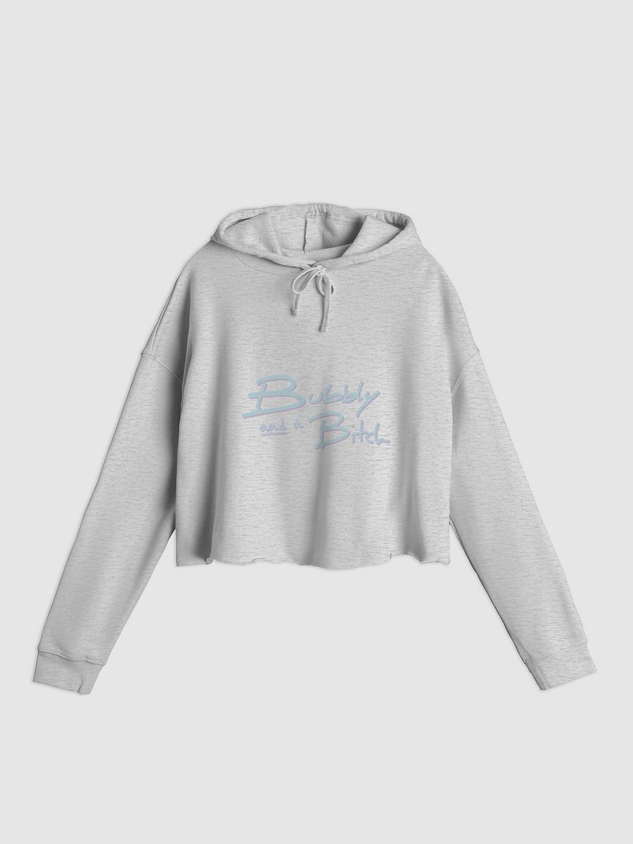 Bubbly and a B*tch (cotton candy shadow design) lightweight cropped hoodie product image (7)
