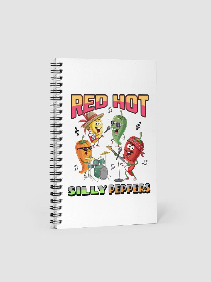 Red Hot Silly Peppers Spiral Notebook product image (2)