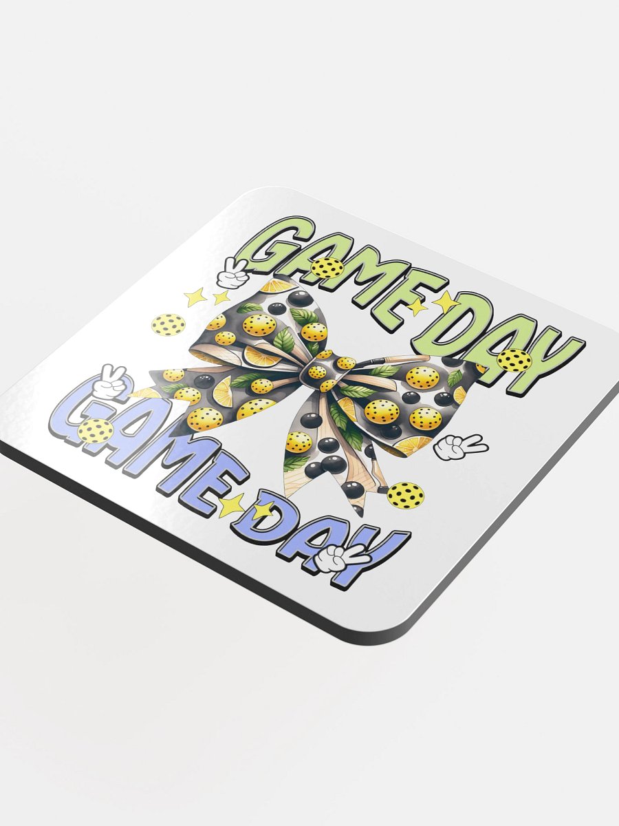 Game Day Bow Pickleball Coaster product image (1)