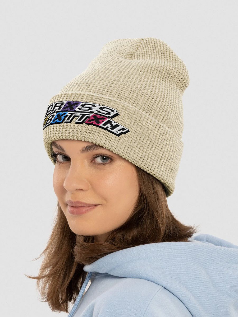 Prxss Thx Bxttxn! Logo Waffle Beanie product image (12)