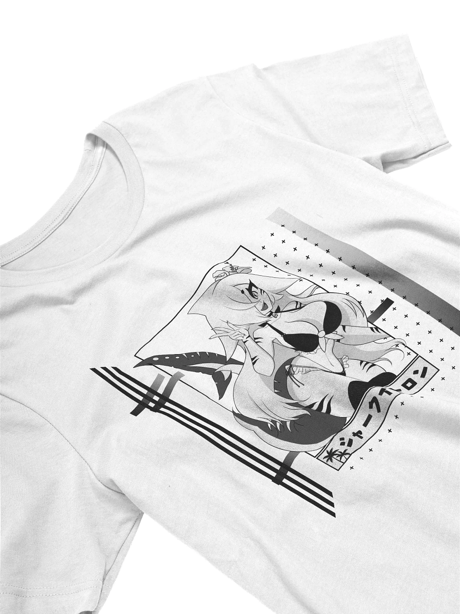 Sharky T-Shirt (White, Full Pattern) product image (3)