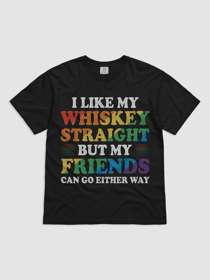 Rainbow Whiskey Straight Friends Tee product image (1)