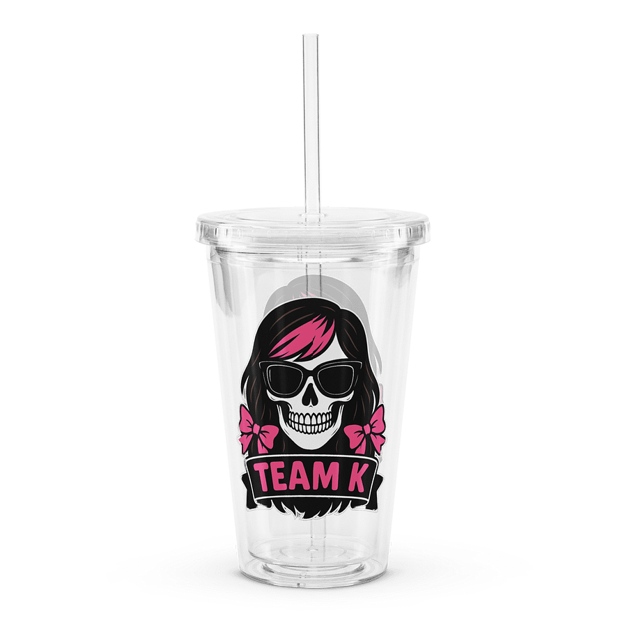 TEAM K (V-6) Clear Plastic Tumbler product image (2)