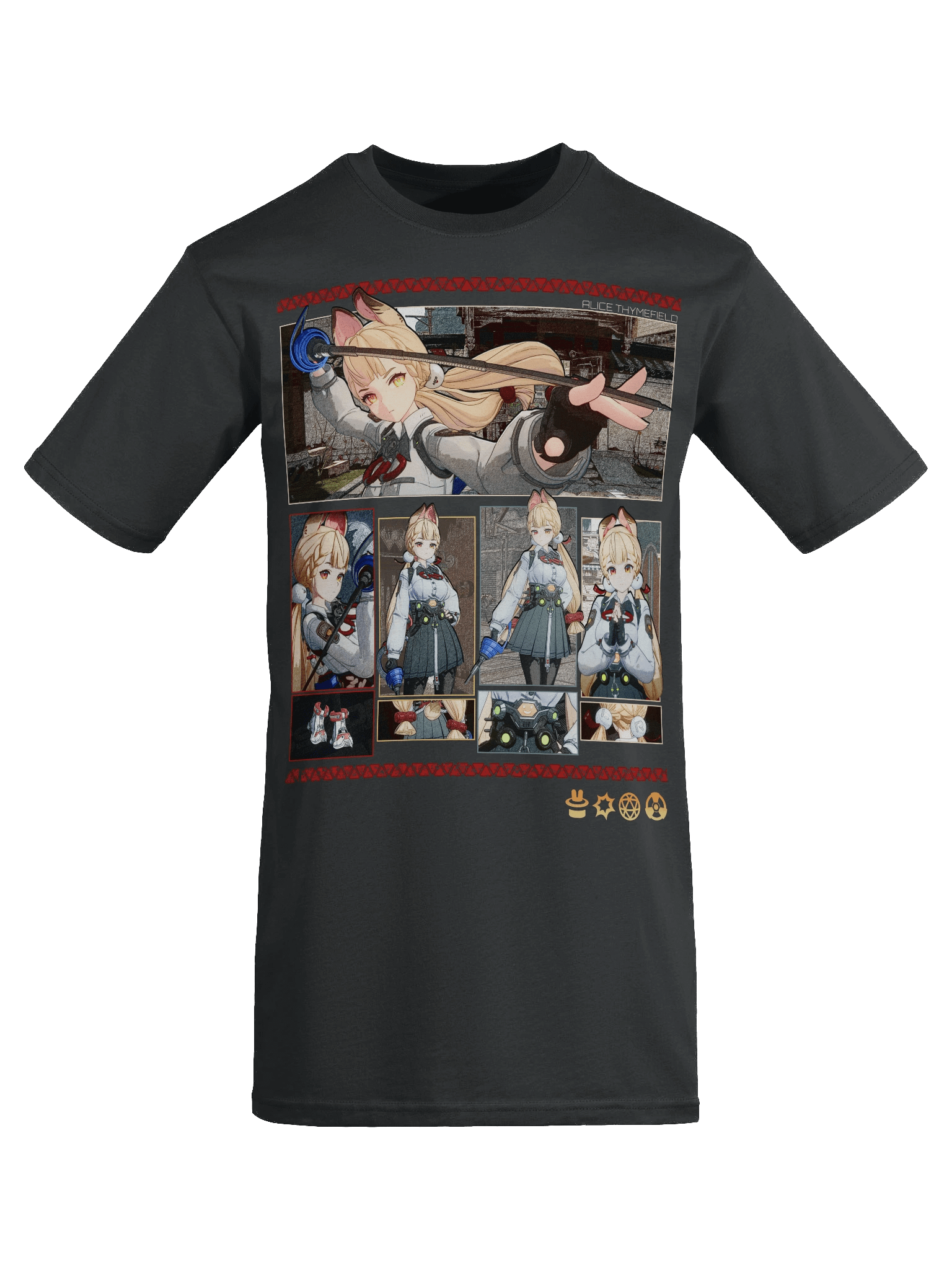 Alice Premium Heavyweight T-Shirt Front and Back print Zenless Zone Zero product image (46)