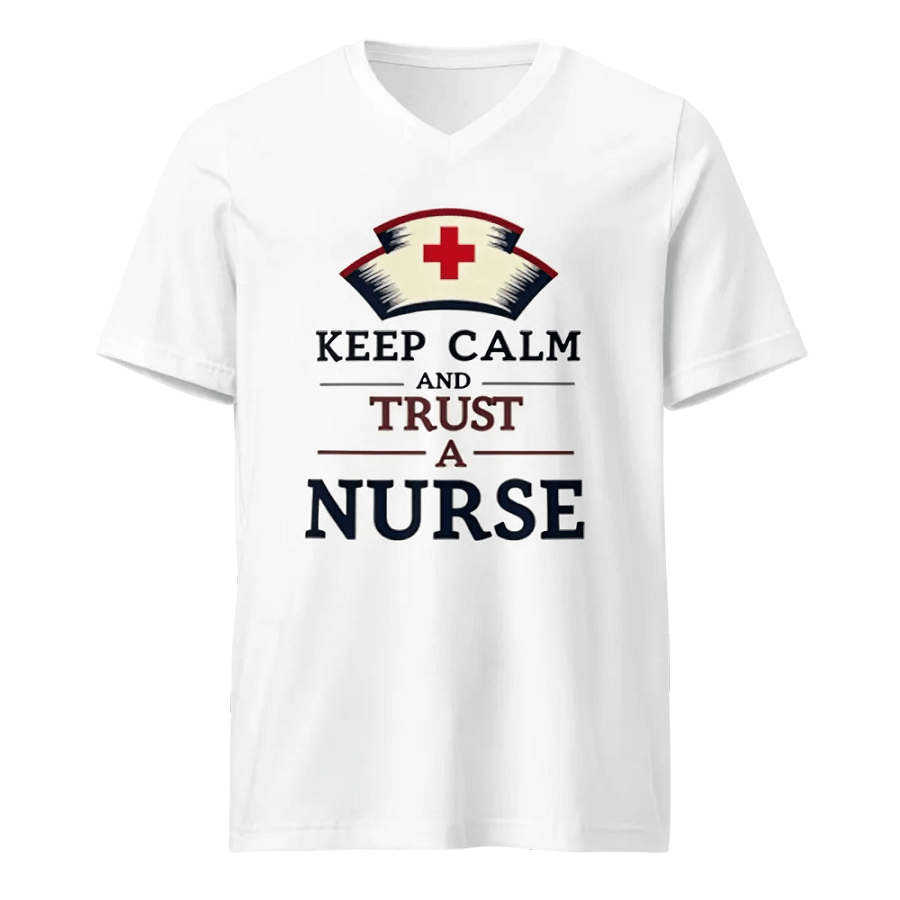 Trust A Nurse V-Neck Tee product image (1)