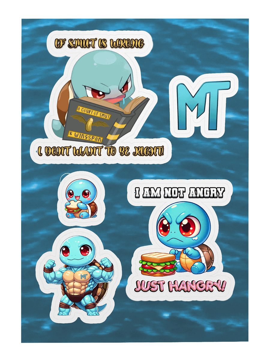 The Light Blue Red-Eye Turtle Sticker Collection #1 product image (3)