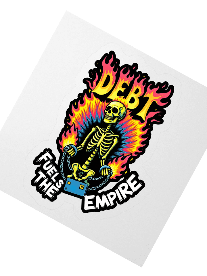 Debt Fuels The Empire Sticker product image (2)