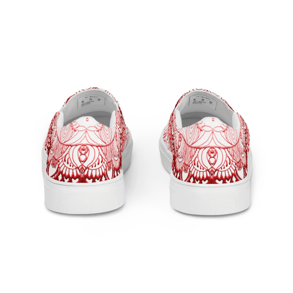 Radiant Red Mandala Slip-Ons product image (4)