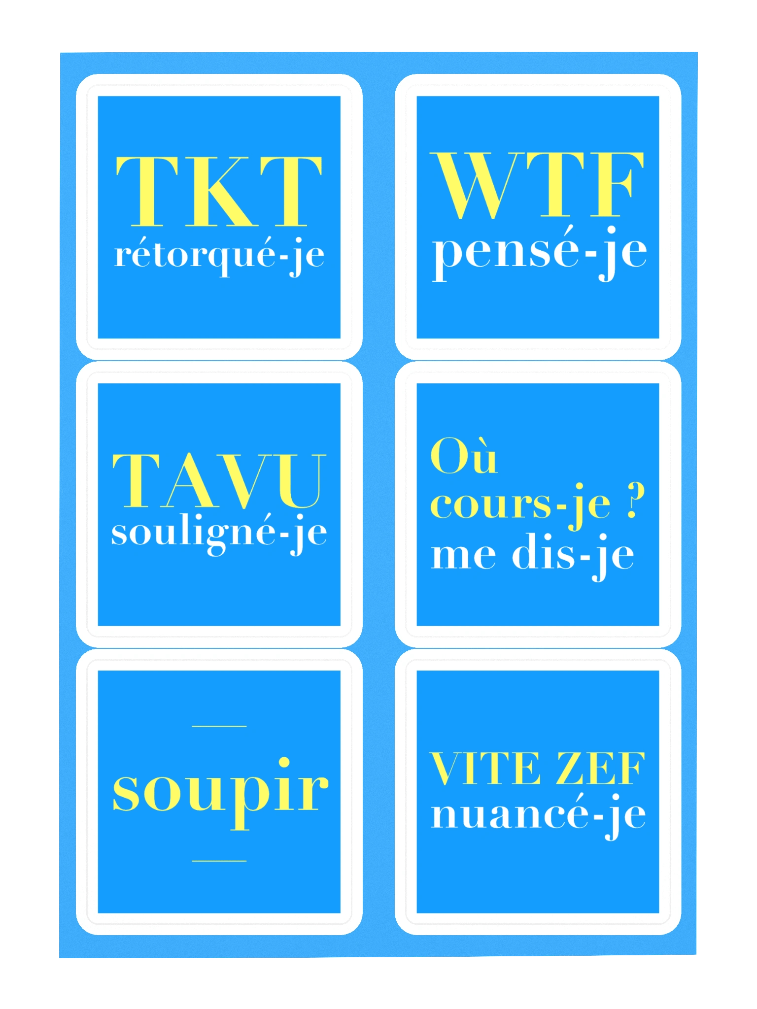 6 stickers littéraires • planche A5 product image (3)