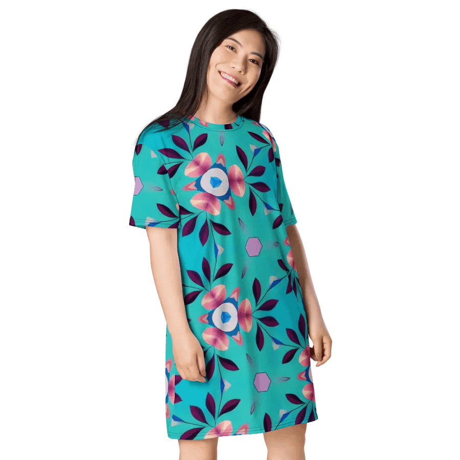 Floral Bliss T-Shirt Dress product image (4)