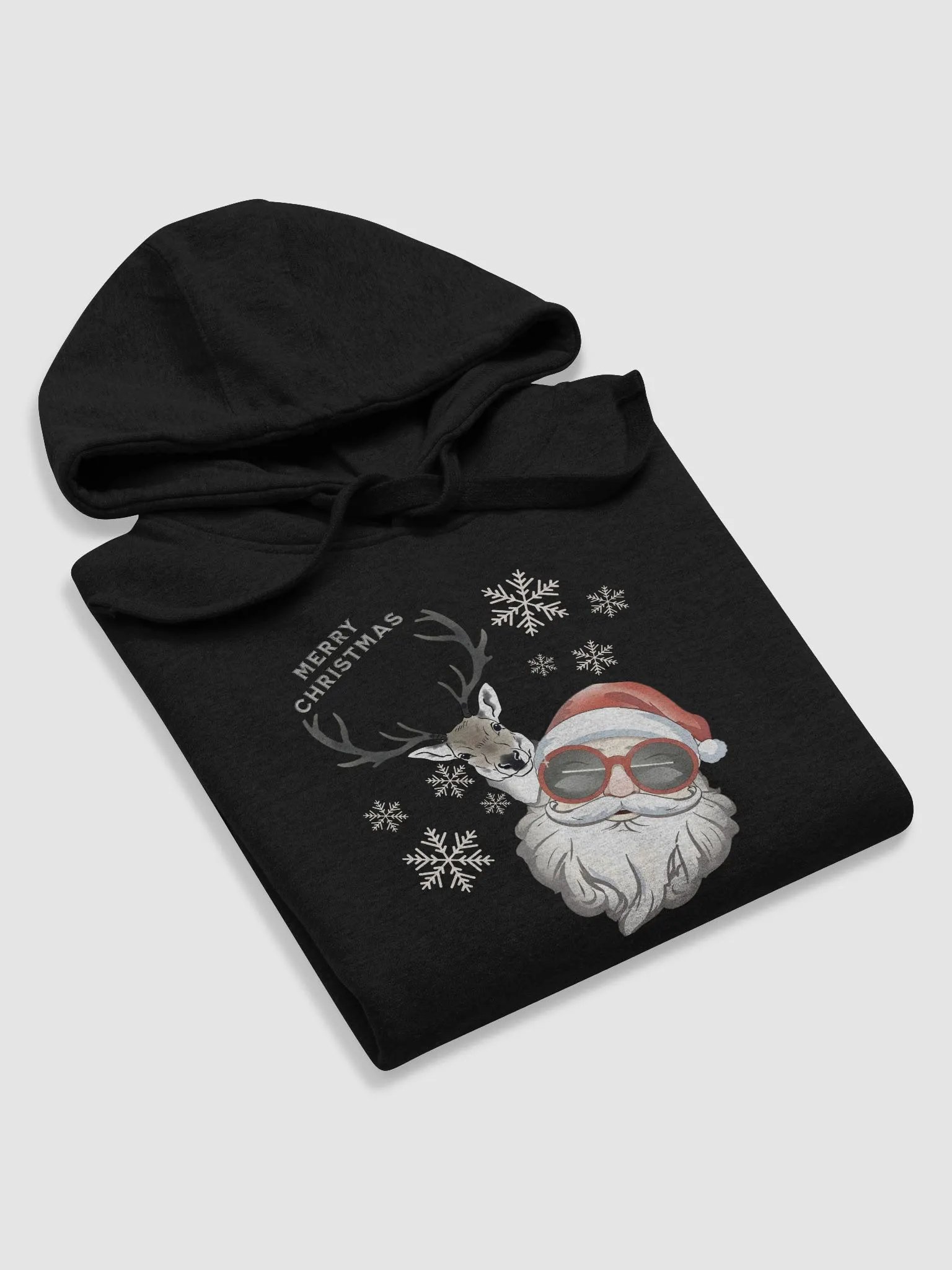 Cool Santa and Hip Reindeer Hoodie product image (22)