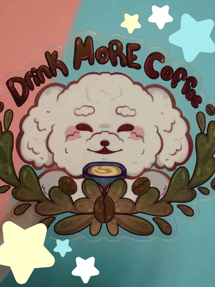 Drink More Coffee 🐶 (Clear) product image (2)