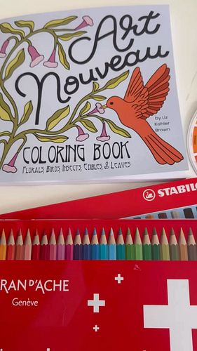 NEW IN! Just unboxed this dreamy Art Nouveau Coloring Book by Liz Kohler Brown @lizkohlerbrown and oh wow... it’s total eye c...