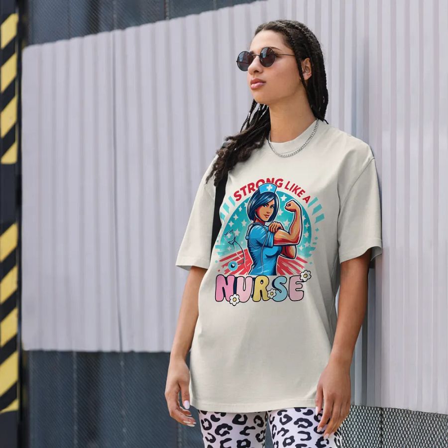 Strong Like a Nurse Oversized Tee product image (36)
