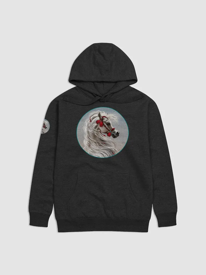 Arabian Horse with Red Tassels Premium Cotton Hoodie product image (1)