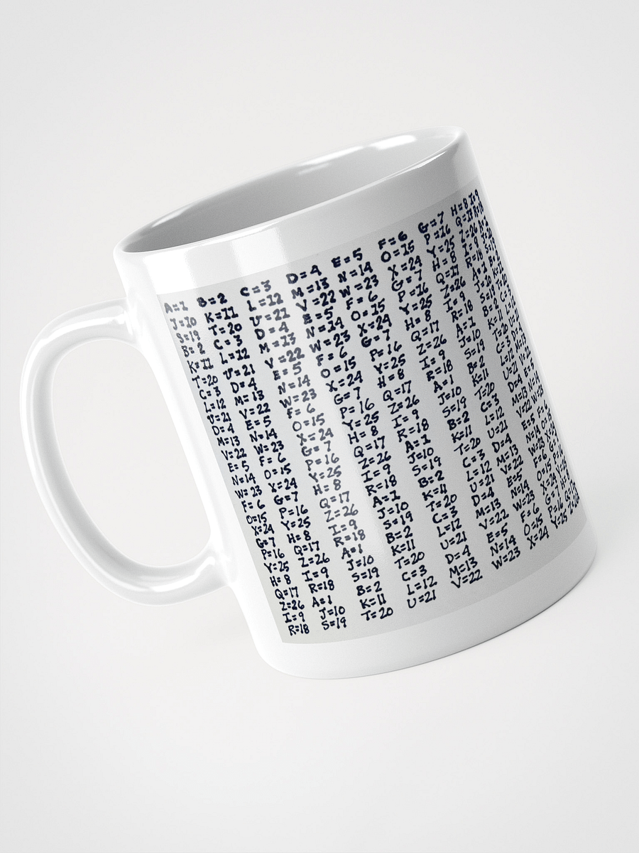 Cipher White Glossy Mug product image (3)