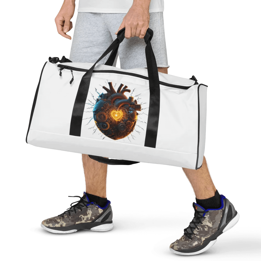 Time travel heart Duffle bag product image (7)