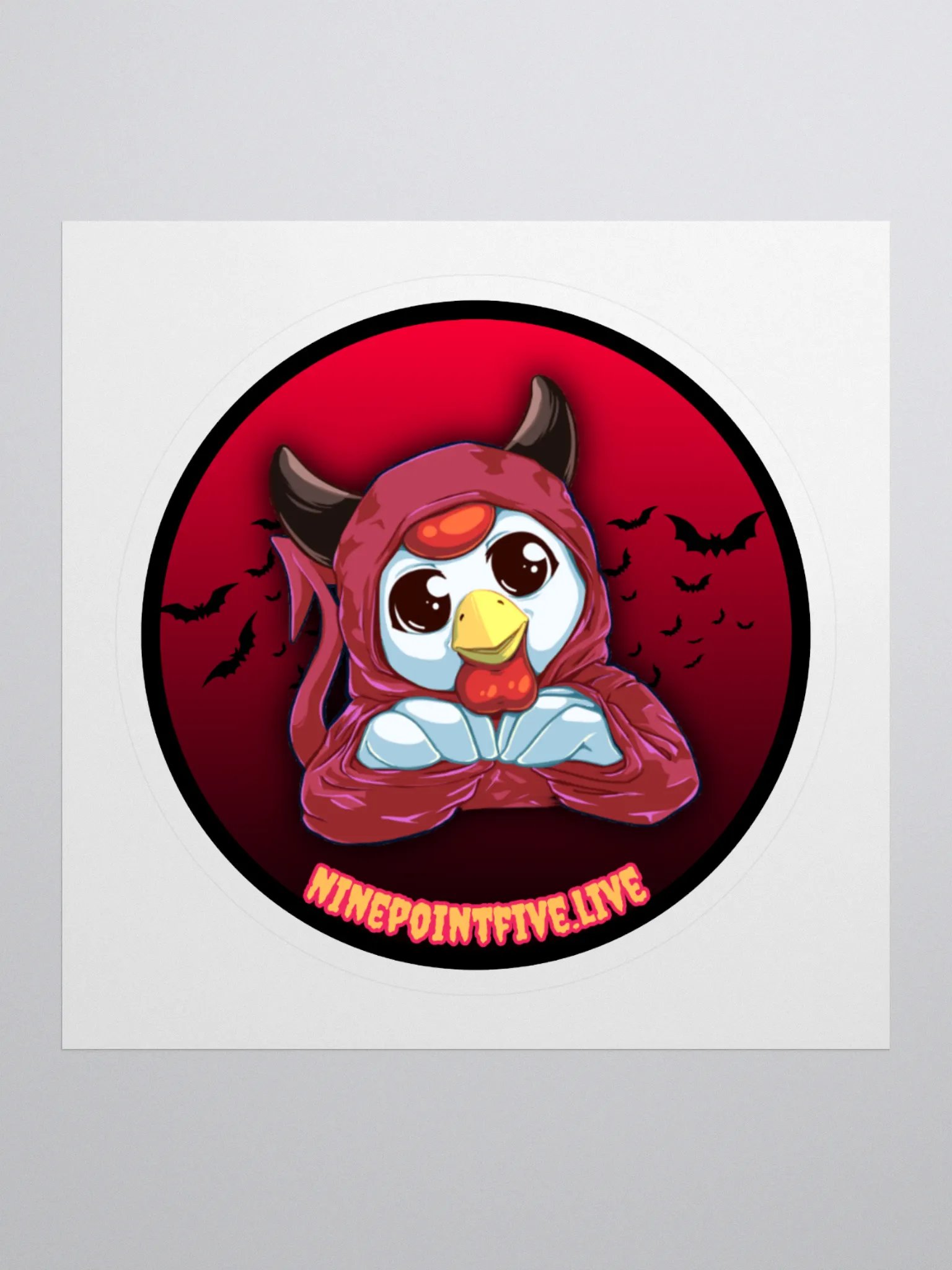 Devil Chicken Onesie Sticker product image (1)