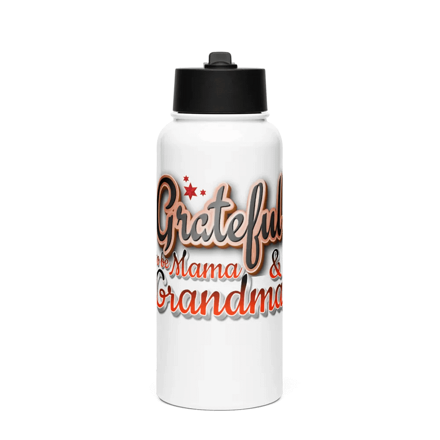 Grateful Mama & Grandma Stainless Steel Water Bottle product image (1)