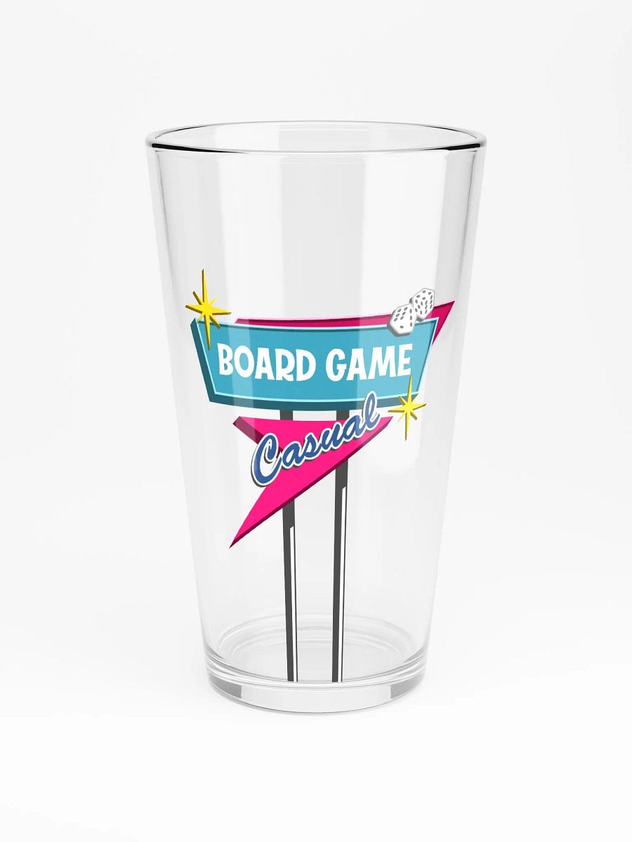 Board Game Casual Logo Pint Glass product image (3)