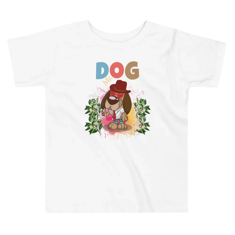Mr. Dog Cute & Colorful Funny Toddler T-Shirt – Trendy Bella + Canvas Kids Gift product image (5)