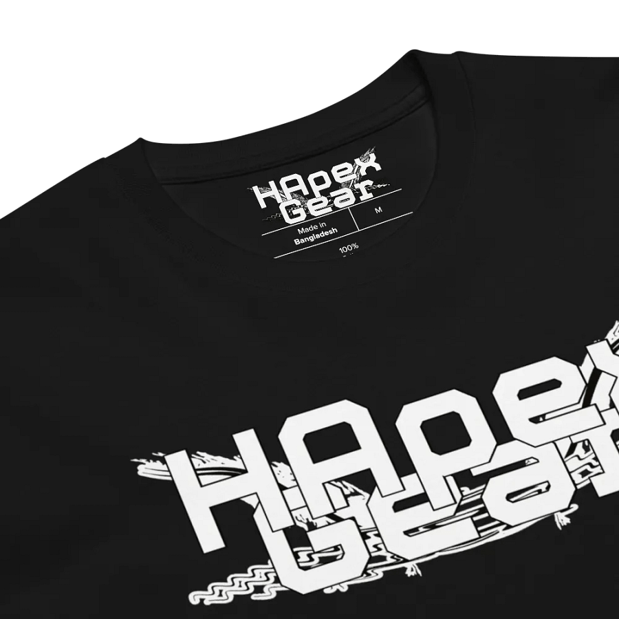 Unisex Premium T-Shirt - Print Embroidered Logo - White HApex Gear Black Logo product image (6)