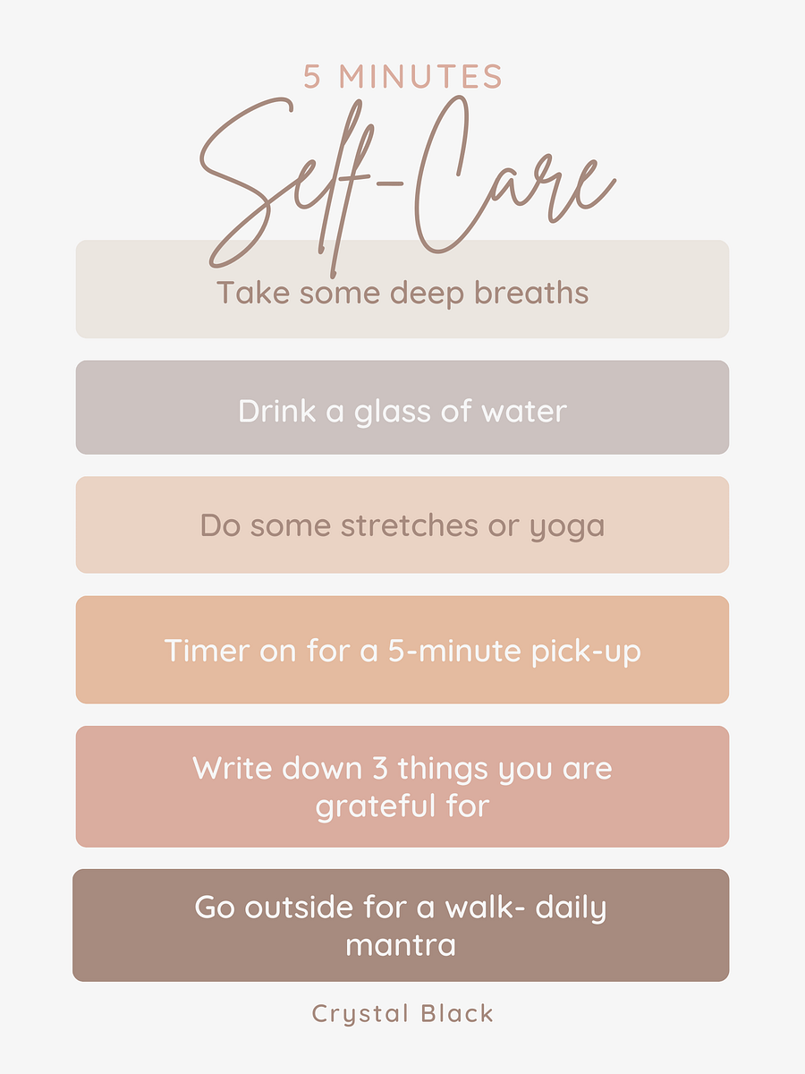 5-Min to Self Care - Daily Actions Affirmative to Loving Yourself product image (1)
