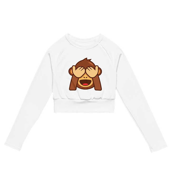 See No Evil Monkey All-Over Print Crop Top product image (2)