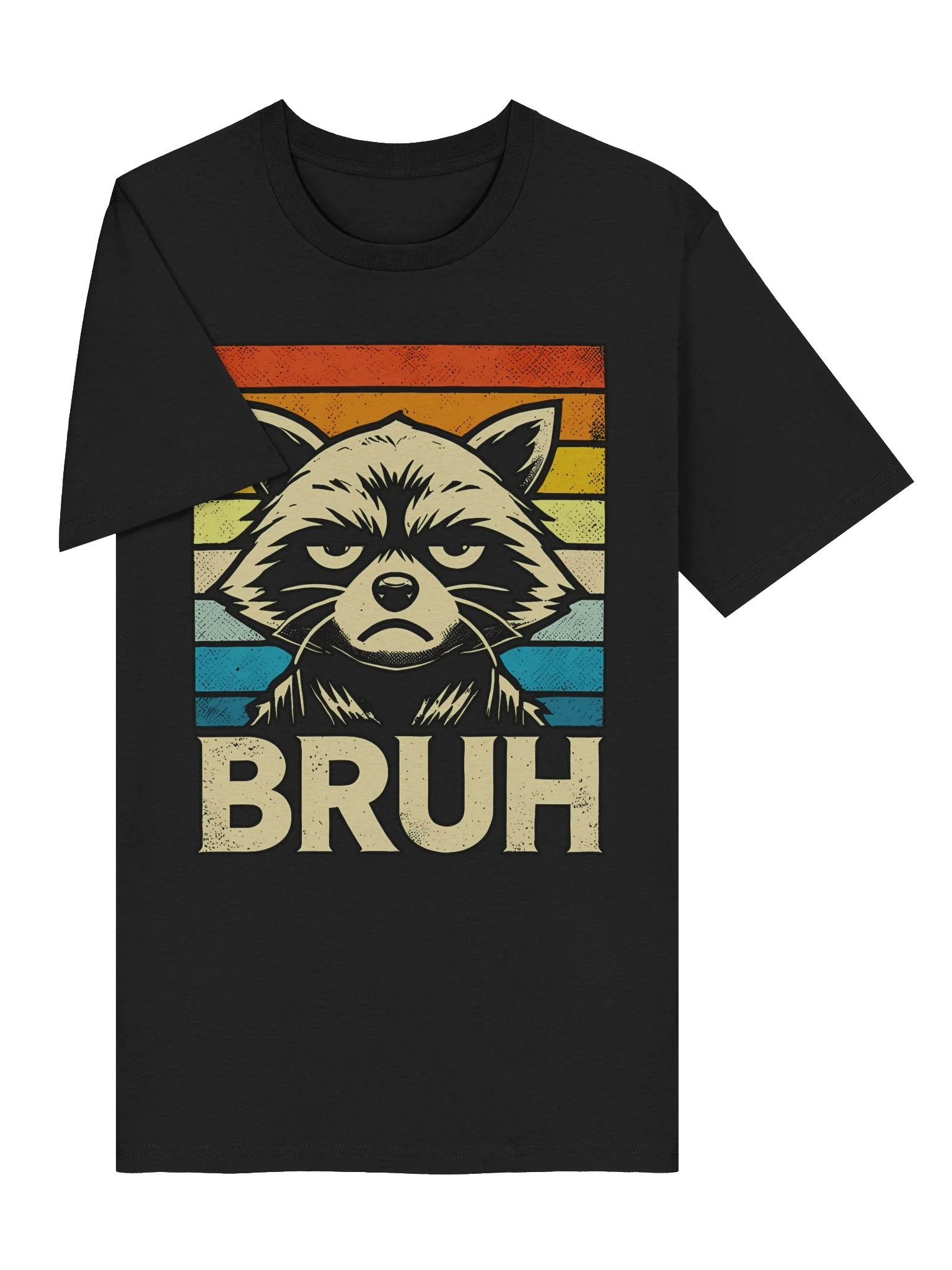 Raccoon Bruh Retro Rainbow product image (15)