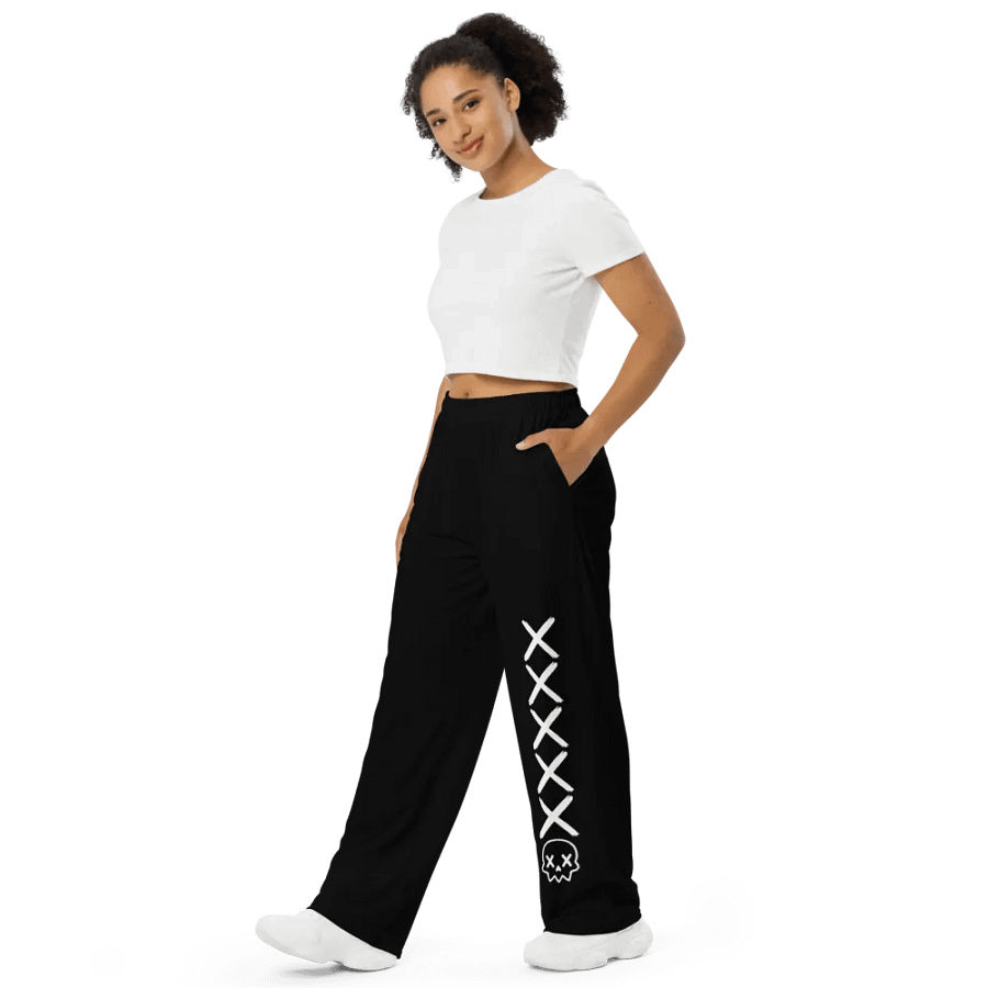 Skull and Cross Wide Leg Pants product image (2)