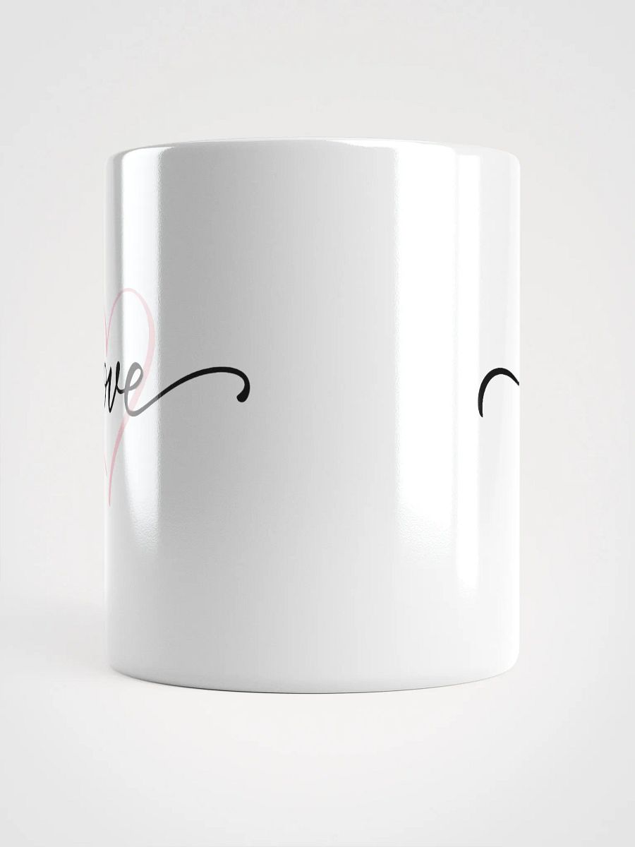 White Glossy Mug Love Heart product image (5)