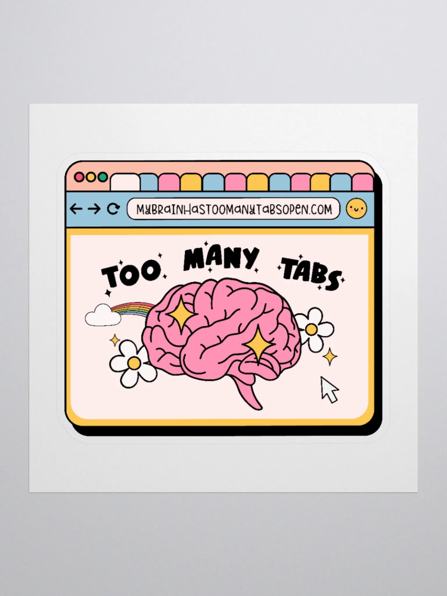 Too Many Tabs Sticker product image (1)