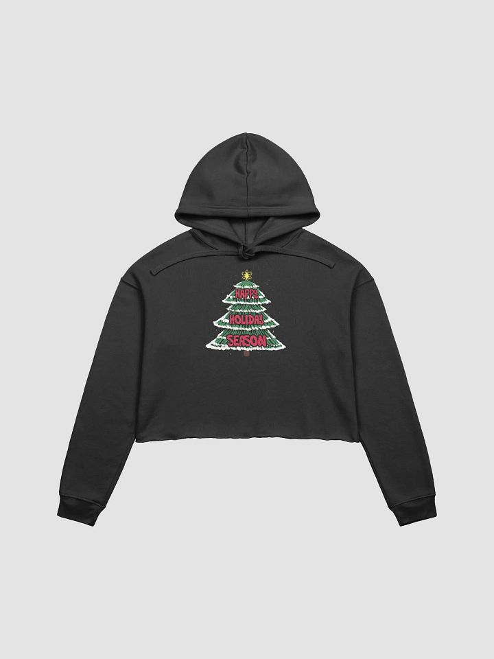 Happy holiday Crop hoodie product image (2)