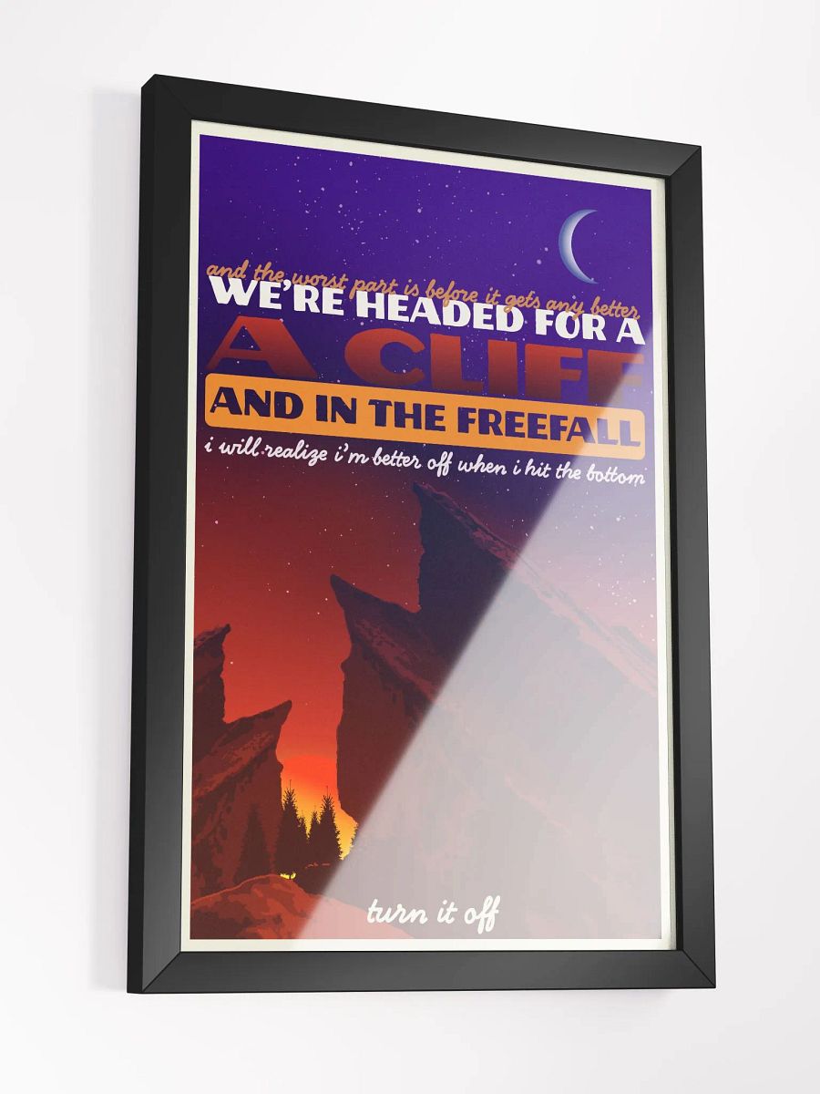 in the freefall - framed print product image (7)